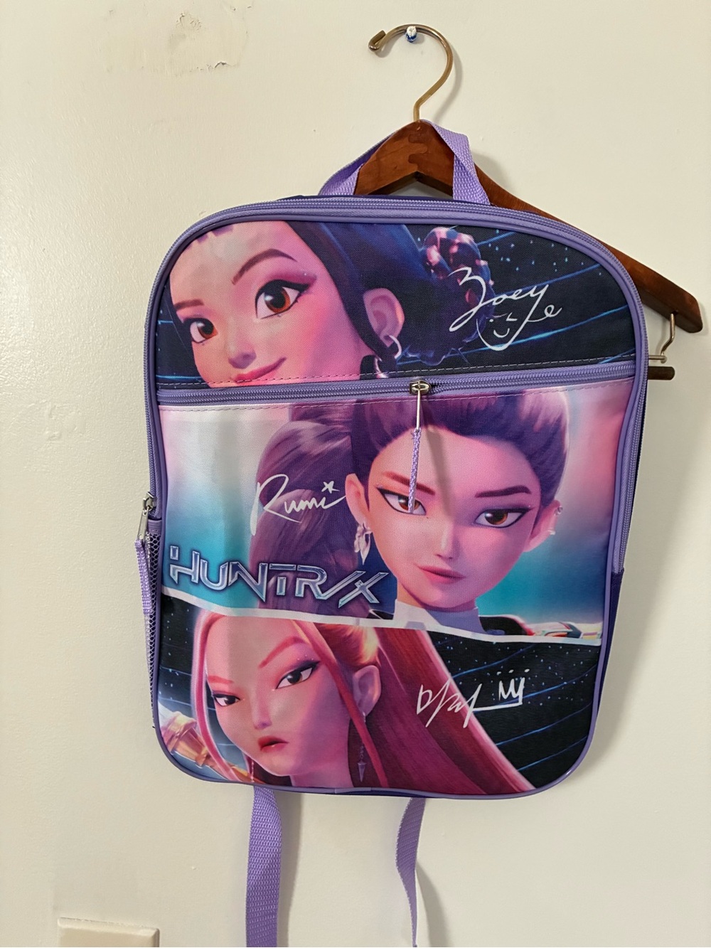 Girls' Purple Character Backpack
